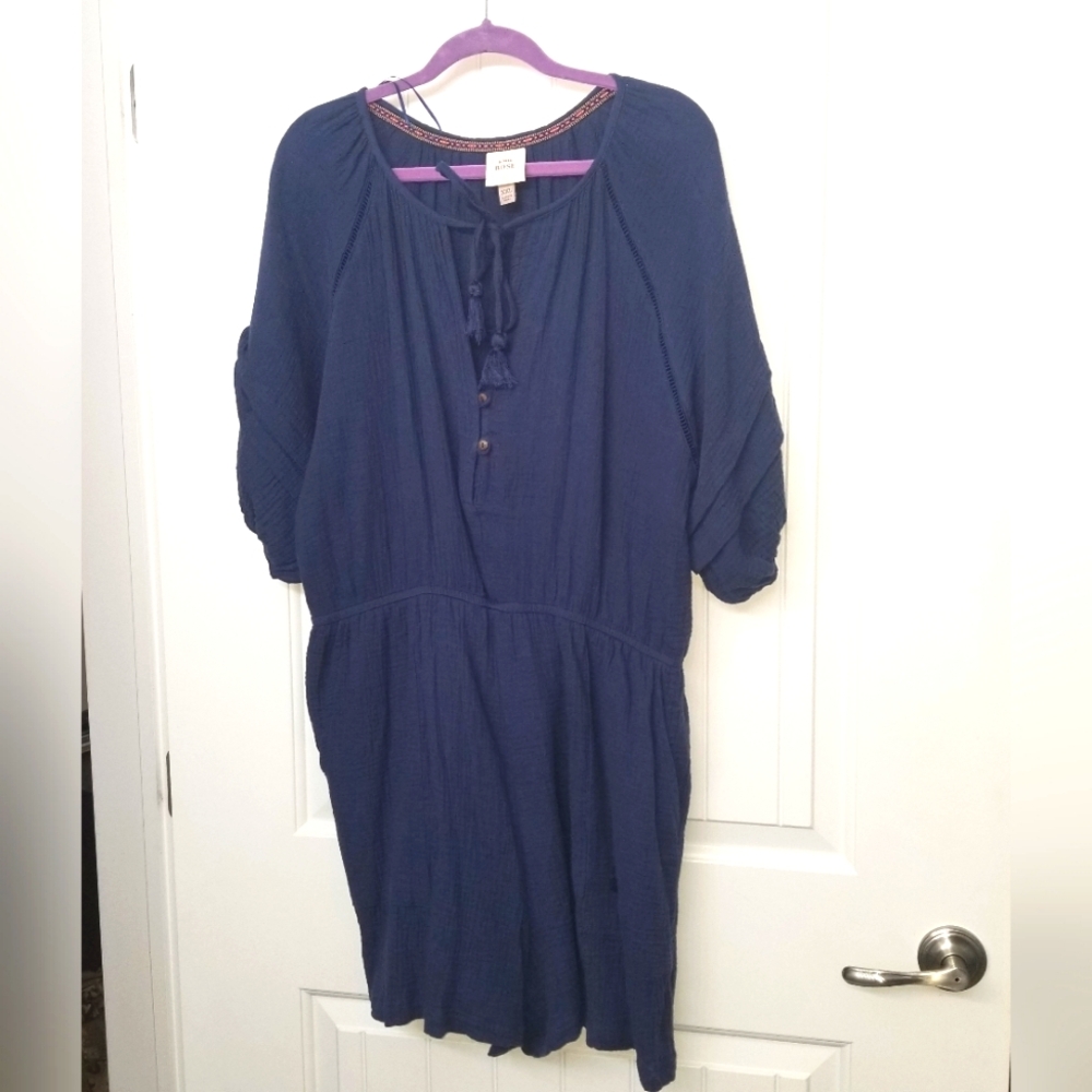 (XXL) Knox Rose Women's Short Sleeve Gauze Romper NWOT